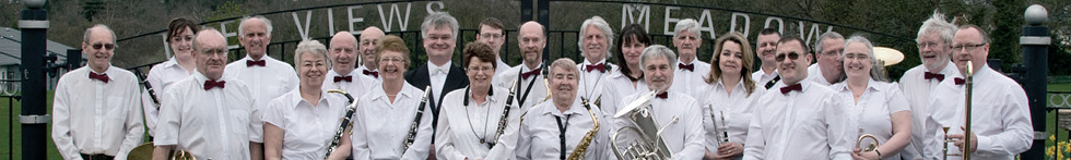 Photo of the members of Rushmoor Concert Band