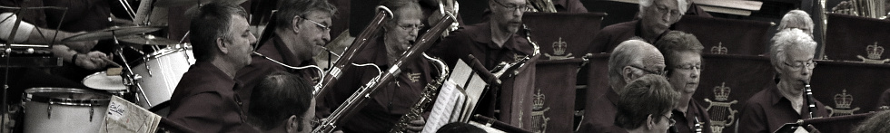 Rushmoor Band on Stage at the Harlington Centre